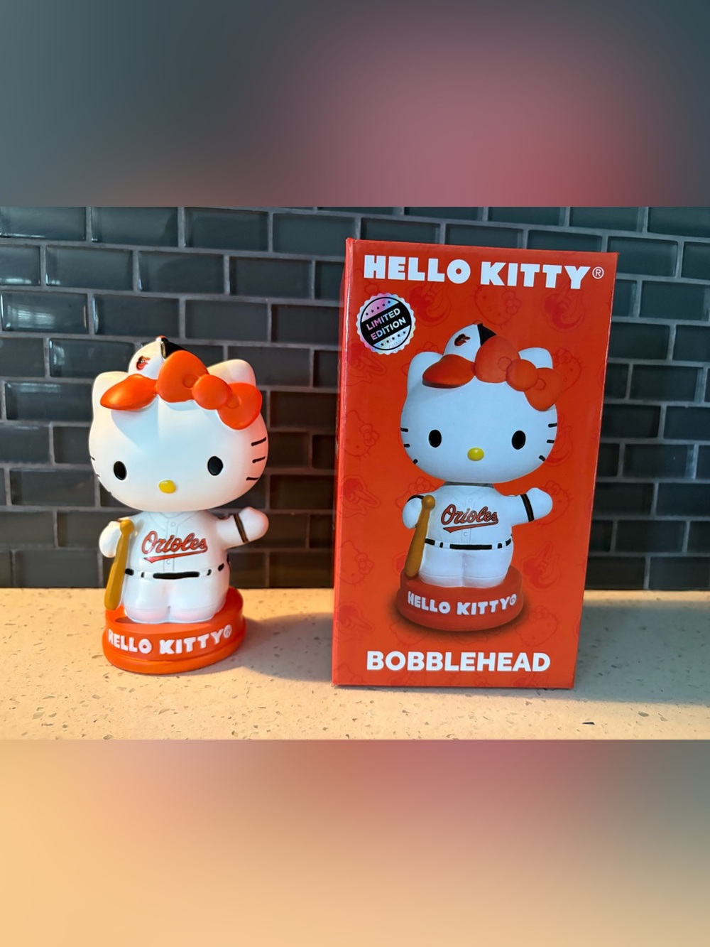 Baltimore  orioles Hello Kitty  Bobblehead 7/7/26 SGA NIB limited edition.